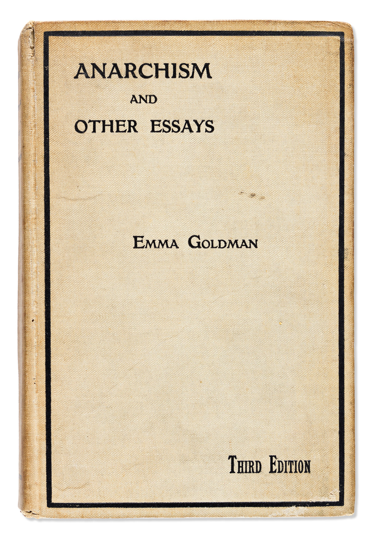 Goldman, Emma (1869-1940) Anarchism & Other Essays, Signed.